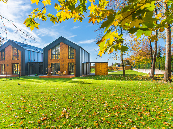 Autumn Lawn Tidy and ready to go lawn mowing service, leaf tidying clearing 